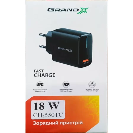 Зарядний пристрій (Quick charge 3.0) CH-550TC