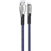 Дата кабель USB 2.0 A to Lightning 1.0m zinc alloy blue ColorWay (CW-CBUL010-BL)